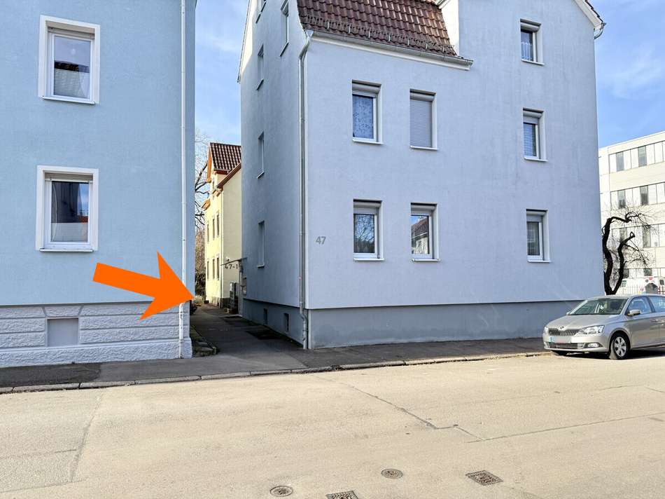 Zufahrt zum Grundstück