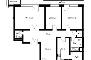 Direkt einziehen! 3 Zimmer mit Einbauküche, 2 Balkone & Blick ins Grüne, Duschbad, Gäste-WC, Aufzug – Klerschweg 1, 50968 Bayenthal, Köln – Vorschaubild 22
