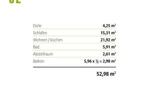 NEUBAU Trier-Olewig - Effizienzhaus 55 - Wohnung 02 – Auf der Hill 25/25a, 54295 Olewig, Trier – Vorschaubild 2