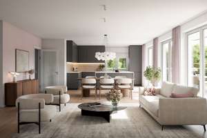 NEUBAU: Großzügige 3-Zimmer-Wohnung mit direkt zugänglichem Hobbyraum und traumhaftem  Garten – Marienburger Straße 47, 81929 Englschalking, München – Vorschaubild 4