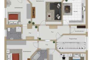 Großzügige renovierte 4-Zimmer-Wohnung mit 2 Bädern, Balkon & EBK in Schloß Neuhaus – Almering 5, 33104 Schloß Neuhaus, Paderborn – Vorschaubild 2
