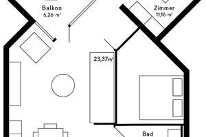 Möblierte 3-Zimmer Wohnung: wohnen am Luidpoldpark um Herzen Schwabings  – Schleißheimerstraße 207, 80809 Am Luitpoldpark, München – Vorschaubild 8