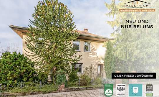 RÜCKZUGSORT: Mondänes Zweifamilienhaus in gefragter Turmberglage von Karlsruhe-Durlach im Verkauf