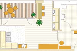 Zentral gelegene 1-Zimmer-Wohnung in Grafing b. München (S6) mit Aufzug und Loggia