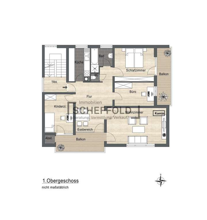 Grundriss 1. Obergeschoss