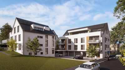 Helle 3-Zimmer-Neubauwohnung mit Terrasse und Garten