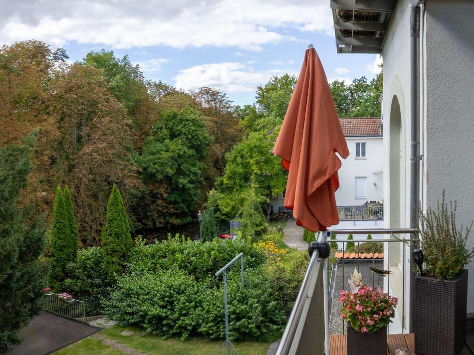 Aussicht vom Balkon