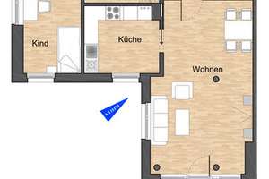 EINBAUKÜCHE! DACHTERRASSE! AUSBLICK! AB SOFORT MÖGLICH! – Sonnenkamp Allee 10 A, 38446 Almke, Wolfsburg – Vorschaubild 2