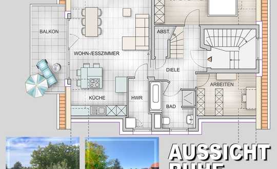 BLICK IN DIE NATUR - MODERNE 5-ZKB