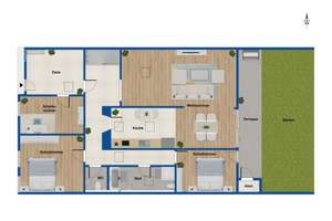 Moderne Wohlfühloase mit viel Licht &amp; Privatsphäre: Stilvoller Bungalow mit Gartenparadies  – Die vollständige Adresse der Immobilie erhältst du vom Anbieter., 40670 Meerbusch – Vorschaubild 11