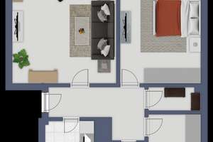 Frisch renovierte 2,5 Zimmer-Wohnung mit Balkon und modernisierten Tageslichtbad mit Wanne – Fregattenstr. 16, 23558 Buntekuh, Lübeck – Vorschaubild 26