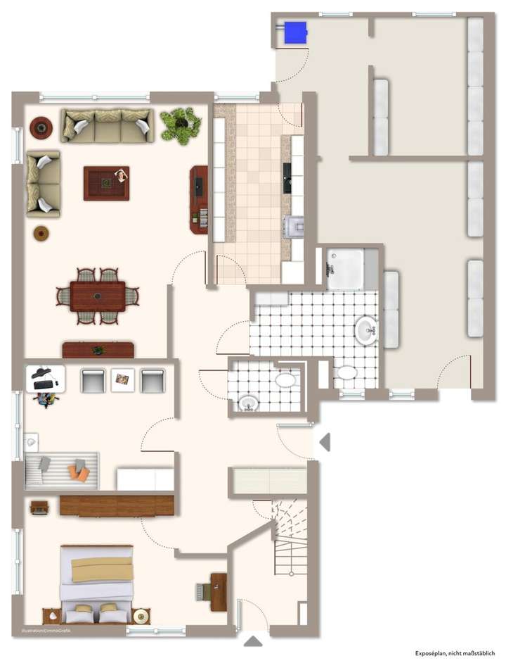 Grundrissbeispiel Erdgeschoss