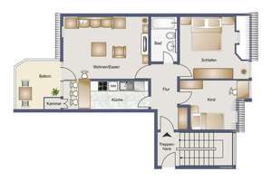 Schöner wohnen, gut geschnittene 3-Zi.-ETW, großer Balkon mit Süd-West-Lage, Keller – Die vollständige Adresse der Immobilie erhältst du vom Anbieter., 12209 Lichterfelde, Berlin – Vorschaubild 13