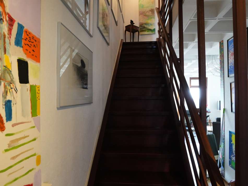Treppe zum Obergeschoss