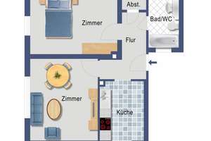 WG-geeignetes Apartment zu verkaufen - keine Käuferprovision – Martinstraße 78, 64285 Bessungen, Darmstadt – Vorschaubild 2
