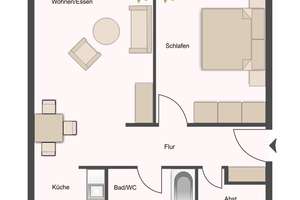 2-Raum-Wohnung mit EBK, gutem Schnitt, Aufzug und Tiefgarage in Leipzig-West - gut vermietet – Die vollständige Adresse der Immobilie erhältst du vom Anbieter., 4179 Leutzsch, Leipzig – Vorschaubild 11