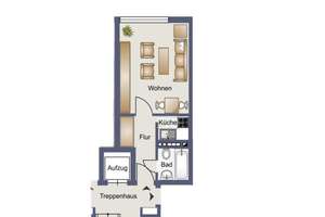 N-Marienberg: Top-möbliertes 1-Zi-Apartment (1.OG mit Lift) – Die vollständige Adresse der Immobilie erhältst du vom Anbieter., 90411 Mooshof, Nürnberg – Vorschaubild 12