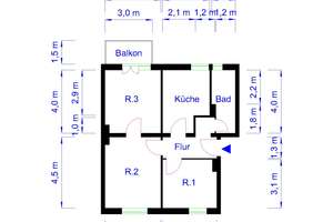 3-Zimmerwohnung Magdeburg – Beimsstr. 20, 39110 Stadtfeld West, Magdeburg – Vorschaubild 3