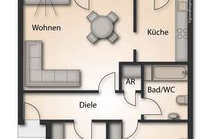 Ganz oben in guter Lage:
3-Zim.-Wohnung im Terrassenhaus für Junge & Junggebliebene mit TG- Stpl. – Die vollständige Adresse der Immobilie erhältst du vom Anbieter., 47239 Rumeln-Kaldenhausen, Duisburg – Vorschaubild 10