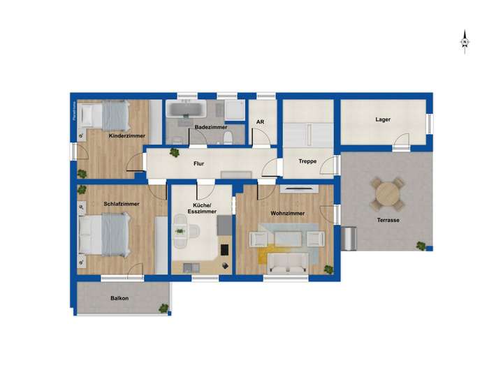 Grundriss Obergeschoss - WE 2