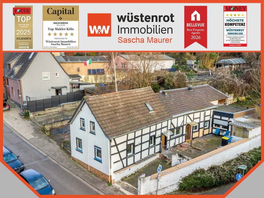 Immobilie in Kerpen - Mit 3D: Historisches Fachwerkhaus nahe der Horremer Innenstadt in ruhiger Lage mit Einliegerwohnung - Bild 0