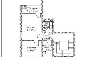 Einziehen und Wohlfühlen: Schöne 2-Zimmer-Wohnung mit Balkon zu vermieten – Bergheimer Straße 24, 47807 Krefeld – Vorschaubild 7