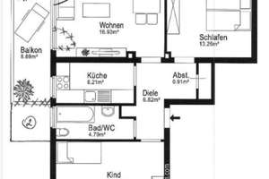 Lichtdurchflutete 
3 Zimmer-Wohnung 
attraktiv vermietet – Die vollständige Adresse der Immobilie erhältst du vom Anbieter., 40589 Itter, Düsseldorf – Vorschaubild 18