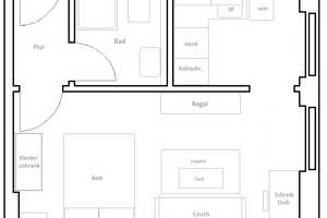 Bis Dezember 2027! Tempelhofer Feld nah mit möblierte Single-Wohnung im gepfl. Altbau für 990 Euro w – Berlin – Vorschaubild 9