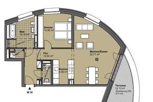 LIST-PELIKAN | NEUBAU | hochwertige 2-Zimmer-Wohnung mit Dachterrasse und Einbauküche – Klopstockstr.  54, 30177 List, Hannover – Vorschaubild 17