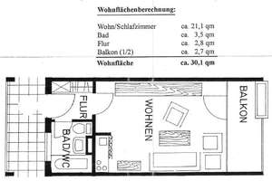 Exklusive 1-Zimmer-Wohnung mit Balkon und Einbauküche in München – Friedrichshafener Straße 16, 81243 Aubing-Süd, München – Vorschaubild 10