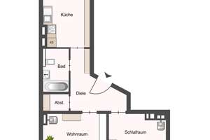 CITYHOUSE: Rheinnähe , schöne 3 Zimmer Wohnung im Agnesviertel mit Balkon, Keller und Aufzug – 50668 Neustadt/Nord, Köln – Vorschaubild 13