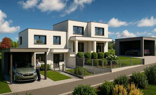 Moderne Doppelhaushälfte an der Achalm