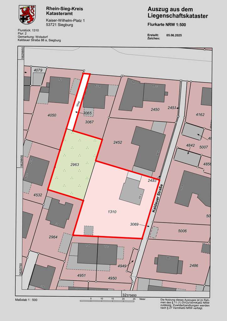 🏘️​ Visionäres Bauen möglich: 1.560 m² Baugrundstück in bester Lage von Siegburg-Stallberg