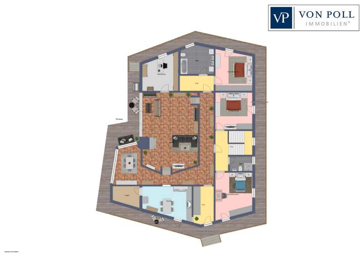 Grundriss EG mit Veranda