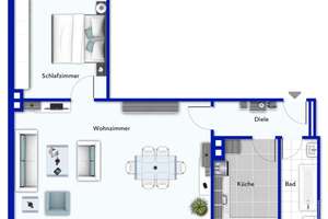 Attraktive Dachgeschosswohnung mit großzügigem Wohnbereich in zentraler Lage – 45468 Altstadt II, Mülheim an der Ruhr – Vorschaubild 9