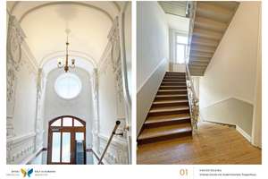 Großzügige Altbau-Etage mit großem Balkon + zusätzl. ELW-Bereich in gepflegtem historischem Wohnhaus – Die vollständige Adresse der Immobilie erhältst du vom Anbieter., 65187 Rheingauviertel / Hollerborn, Wiesbaden – Vorschaubild 2