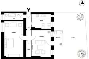 ** Attraktive 2-Zimmerwohnung mit schönen Garten in Bestlage von Prenzlauer Berg ** – Dunkerstr. 20, 10437 Prenzlauer Berg, Berlin – Vorschaubild 12