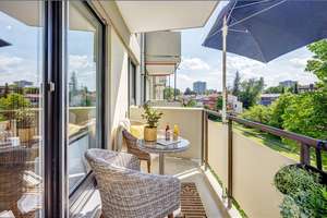 Möbliert: Sonniges Apartment zur ruhigen Gartenseite ausgerichtet  – Leopoldstraße 251, 80807 Milbertshofen, München – Vorschaubild 11