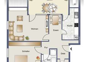 Helle Dachgeschosswohnung mit großzügigem Süd-Balkon in Bielefeld-Baumheide – 33609 Heepen, Bielefeld – Vorschaubild 25