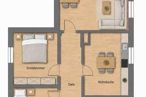 3-Zi.-Wohnung im Herzen von Bad Reichenhall – befristet bis 31.12.2027 mit neuer Einbauküche – Die vollständige Adresse der Immobilie erhältst du vom Anbieter., 83435 Bad Reichenhall – Vorschaubild 2