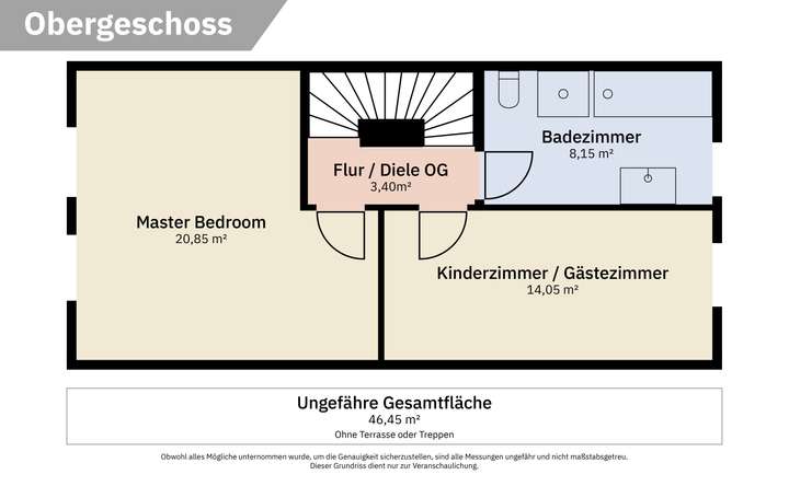 Grundriss  Obergeschoss
