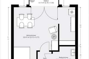 Bezugsfrei in Flingern: 1-Zimmer-Wohnung mit Balkon, Keller und Tiefgarage – Rosmarinstr. 22, 40235 Flingern Nord, Düsseldorf – Vorschaubild 30