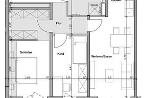 Moderne 3-Zimmer-Neubauwohnung mit Balkon, hochwertiger EBK & Stellplätzen in Schwaig bei Nürnberg – Die vollständige Adresse der Immobilie erhältst du vom Anbieter., 90571 Schwaig bei Nürnberg – Vorschaubild 9