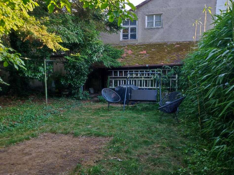 Garten Rückseite Anbau