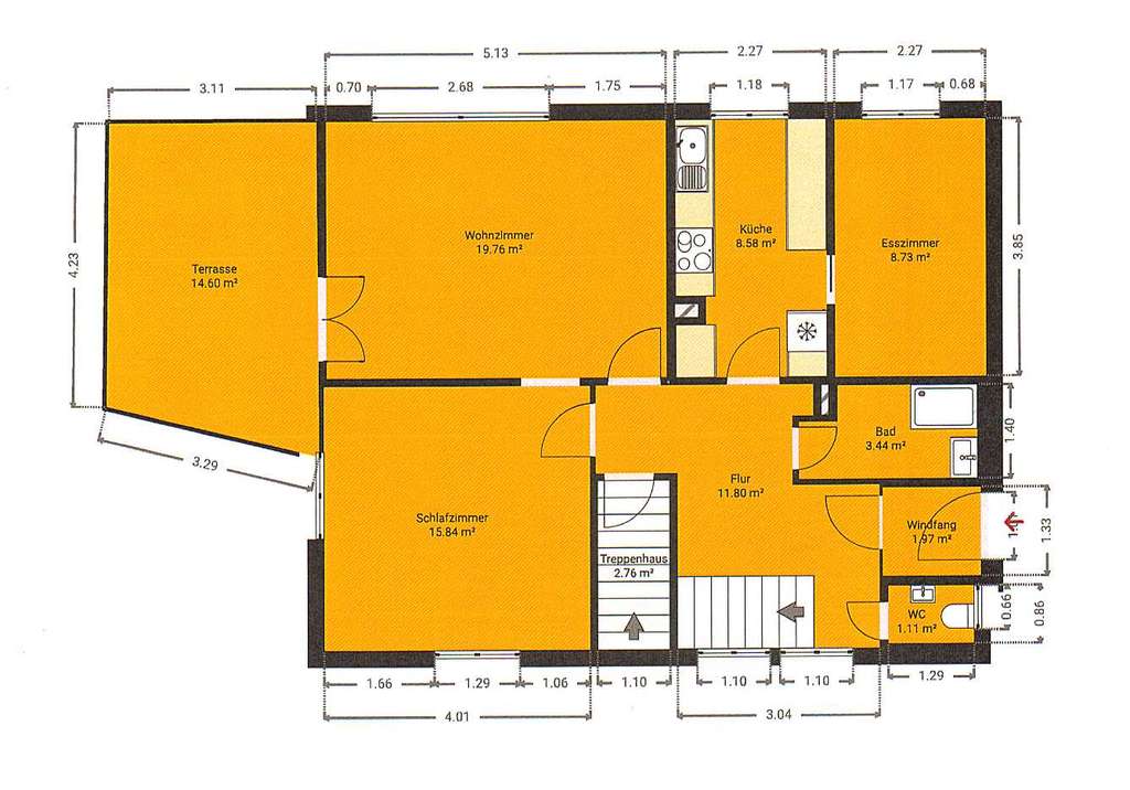 Immobilie in Urbach - URBACH- DHH MIT CHARME IN SONNIGER LAGE, GROßE GARAGE U. GRUNDSTÜCK MIT PERSPEKTIVE - Bild 2
