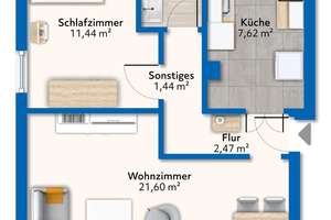 Bezugsfreier 2-Zimmer-Bungalow in Stade-Campe – Die vollständige Adresse der Immobilie erhältst du vom Anbieter., 21680 Stade – Vorschaubild 7