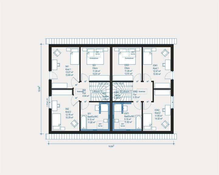 Grundriss Beispiel Dachgeschos