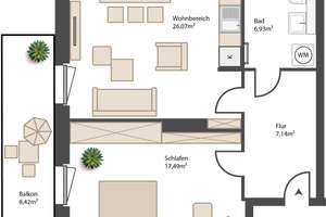 BIK: BARRIEREFREIES WOHNEN IN HOCHWERTIGER 2-ZIMMER-WOHNUNG! MIT TERRASSE! VOHWINKEL! – Schlieffenstraße 4, 42329 Vohwinkel, Wuppertal – Vorschaubild 6