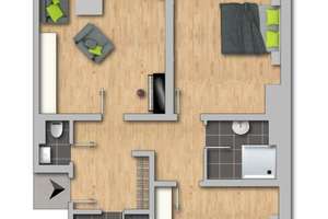 Wohnung "Seestern93" | Toller Grundriss in begehrter Lage von Unterbach – Die vollständige Adresse der Immobilie erhältst du vom Anbieter., 40627 Unterbach, Düsseldorf – Vorschaubild 18
