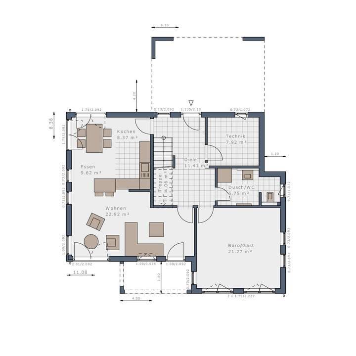 Grundriss Erdgeschoss